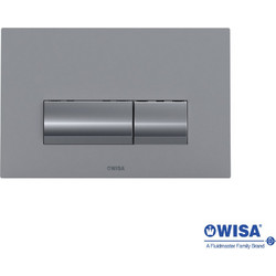 Πλακέτα χειρισμού Easy-Touch Wisa Vivente F390-100 Inox 100% για Εντοιχιζόμενα Καζανάκια