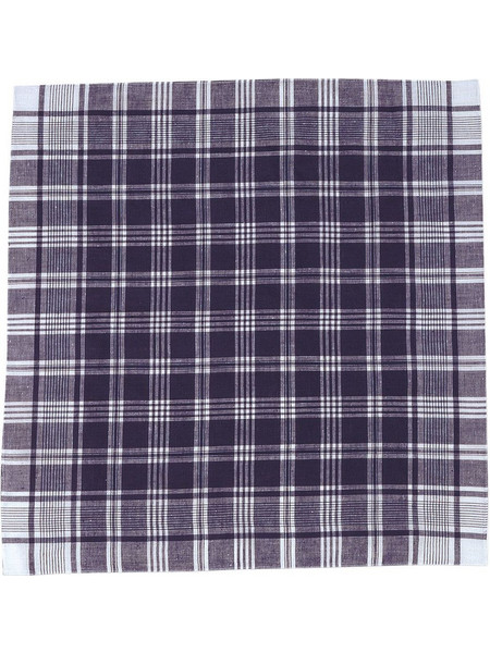 Τετράγωνο κασκόλ HIERBAS Valento PNVAHIEBA White-Ocean Navy Blue