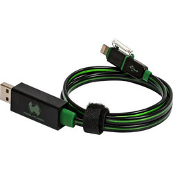 RealPower USB-A to Lightning Cable 0.75m Green 185962