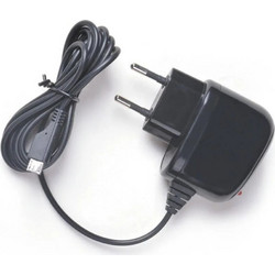 2GO Φορτιστής με Ενσωματωμένο Καλώδιο micro USB Μαύρος (795570)