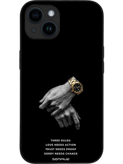 Sonique Men's Edition Back Cover με Σχέδιο «Three Rules» (iPhone 14)