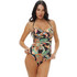 Bluepoint Hot Tropic Ολόσωμο Μαγιό Strapless Μαύρο Πράσινο 26058054D-02