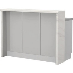 Πάγκος νησίδας Modena-Μήκος: 150 εκ.Γκρι ανοιχτό-White Marble