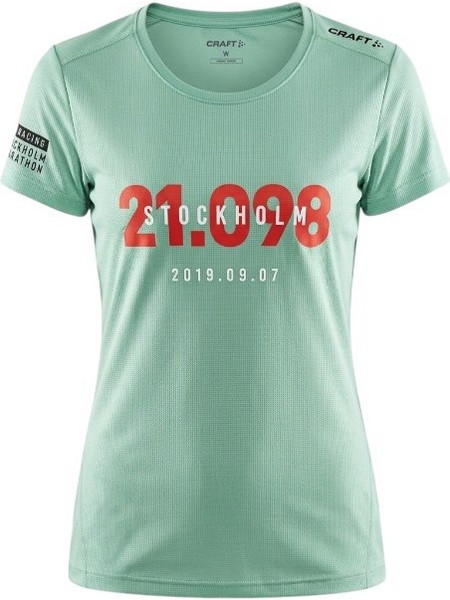 Γυναικεία Αθλητική Μπλούζα Craft Shm Deft 2.0 Tee 1907960-YM-2561 Mint / Mint Green