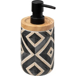 Marva Dispenser Σαπουνιού από Δολομίτη Canvas 7.7x7.7x18.5cm 400ml Γκρι