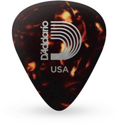D Addario Shell-Color Celluloid Guitar Picks, 10 pack, Medium