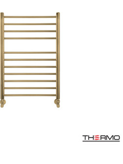 Θερμαινόμενη πετσετοκρεμάστρα Thermo Bellavia BEL7550-211 Brushed Brass (Gold) PVD 50x75cm Kcal/h: 204 - Σκέτο σώμα (νερού) χωρίς διακόπτες 380-BEL7550-211