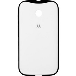 MOTOROLA FACEPLATE GRIP SHELL FOR MOTO E WHITE