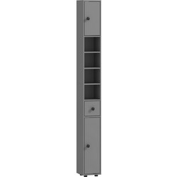 HOMCOM Στήλη Μπάνιου Δαπέδου Ξύλινη 834-625V90GY
