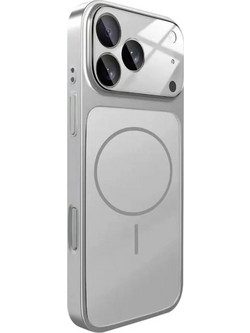 AG Glass Θήκη MagSafe Magnetic για Apple iPhone 16 Pro Max - Ασημί