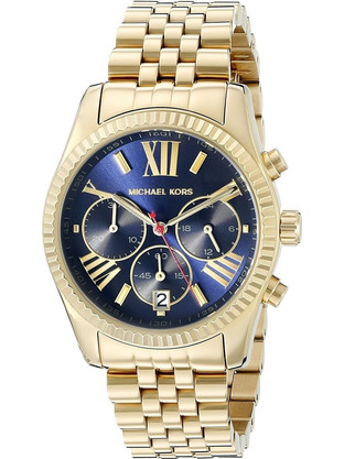 Michael Kors Γυναικείο Ρολόι Χρονογράφος με Χρυσό Μεταλλικό Μπρασελέ MK6206