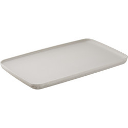 Δίσκος Μελαμίνης GN1 1 53x32 5xΥ3cm κρεμ σειρά Norway με κάθετες ρίγες Leone c540720
