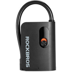 Rockbros L1 Mini Cordless Pump 70 psi Compressor 200 mm Schrader Hose Length - Black