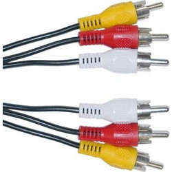 Powertech POWERTECH καλώδιο 3x RCA σε 3x RCA CAB-R005, 3m, μαύρο