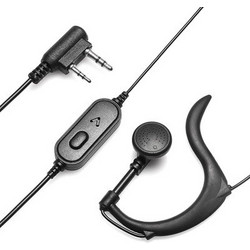 BAOFENG BAOFENG ακουστικό για πομποδέκτη BFG-EARPHONE, 2 pin, push to talk, 1.1m, μαύρο