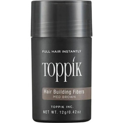 Toppik Hair Building Fibers Medium Brown Ίνες Κερατίνης Κάλυψης Μαλλιών Καστανό 12gr