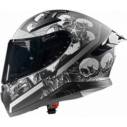 Pilot Helmets Snake SV Skull Extra Κράνος Μηχανής Full Face 1500gr