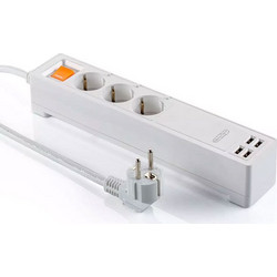 Πολύπριζο 3 Θέσεων με Διακόπτη & 4 Usb & Χειρισμό μέσω WiFi 8447 V-TAC