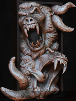 Φιγούρα Book Nook Collection Demon Digital Sculpture 3D εκτυπωμένη