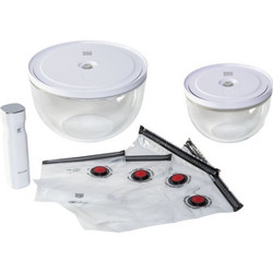 ZWILLING Fresh&Save Vcuum Bowl Starter Set, 9-pcs, Glass