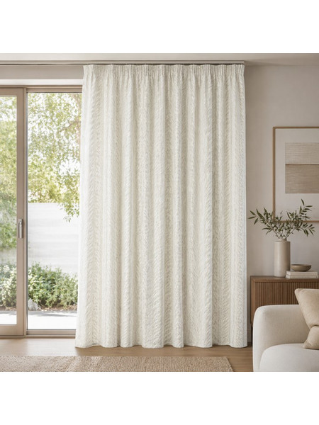 Κουρτίνα με Τρέσα Ivory Fern White 270x280cm Galifas 6084712 - Galifas