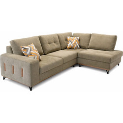 ΓΩΝΙΑΚΟΣ ΚΑΝΑΠΕΣ LAOURA BEIGE 2,80Χ2,20Χ0,95