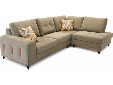 ΓΩΝΙΑΚΟΣ ΚΑΝΑΠΕΣ LAOURA BEIGE 2,80Χ2,20Χ0,95