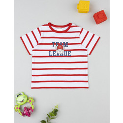 βρεφικό t-shirt ριγέ team league για αγόρι