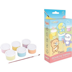 JOVI ΤΕΜΠΕΡΑ ΜΕ ΠΙΝΕΛΟ 3+ BLISTER 6 ΧΡΩΜΑΤΑ 35ml KAWAII