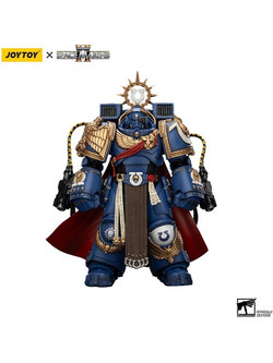 JOY TOY Warhammer 40K Ultramarines Marneus Calgar Chapter Master MKX Gravis Armour Gauntlets Of Ultramar 20cm