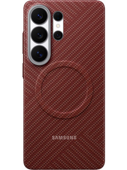 Samsung Carbon Magnet Case for Samsung Galaxy S26 Ultra, MagSafe Compatible - Red