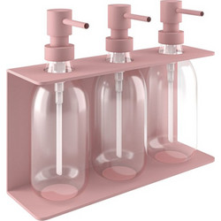 Επιτοίχια Dispenser (3 x 300ml) - Matt Pink, Pam & Co, W25 x D7.5 x H20 (cm) 251375-303