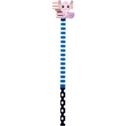 Puckator STA358 Puckator Σετ μολύβι με γόμα Axolotl μοβ