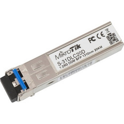 Mikrotik S-31DLC20D network transceiver module 1250 Mbit/s SFP 1310 nm (S-31DLC20D)