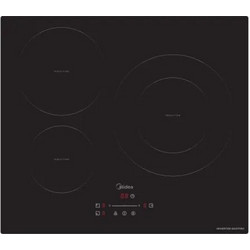 Midea MIH740T135K0 59cm Επαγωγική Εστία Αυτόνομη με Λειτουργία Κλειδώματος 59x52cm