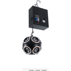 GloboStar(R) 51197 LIFT BALL Επαγγελματικό Φωτιστικό Ειδικών Εφέ Φ25cm KINETIC BALL MATRIX PIXEL Super BEAM Light CREE LED 4in1 300W - 10 x 20W LED COB Chips RGBW & 10 x 20W LED COB Chips Ultra Gold W