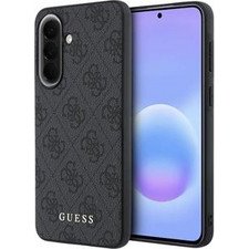 Guess PU 4G Metal Classic Logo Case for Samsung Galaxy A57 Grey