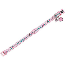 Vadigran Cat Collar Charm Pink Κολάρο Γάτας 20-30cm/10mm