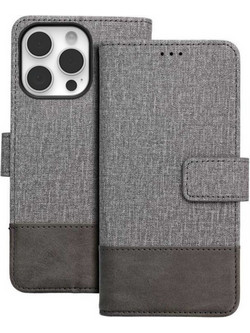 Tel1 iPhone 16 Pro Gomma Θήκη Βιβλίο - Grey