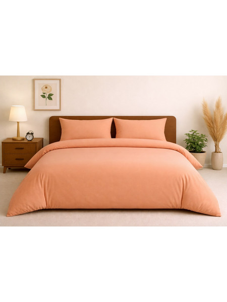 Σετ Κουβερλί Υπέρδιπλο 220x240 Cosmin Glossier Orange