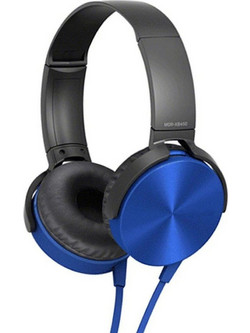 MDR-XB450 Ενσύρματα Ακουστικά On Ear Μαύρα Μπλε