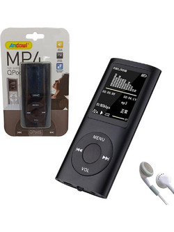 Andowl QPOD5 MP4 Player 8GB με Οθόνη 1.8" & Ραδιόφωνο Μαύρο