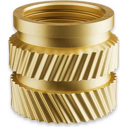 M5 Heat-Set Threaded Inserts Knurled Brass For 3D Printing OD7mm Length 6mm (20 Pieces)