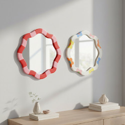 Marta Mirror | Hand-Painted Ceramic Mirror