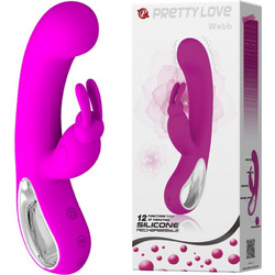 Pretty Love Webb Vibrator, 12 Vibration Modes, Silicone, USB, Pu
