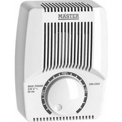 Master DM-2500 Επιτοίχιος Διακόπτης Dimmer με Πλαίσιο Universal Περιστροφικός 2500W σε Λευκό Χρώμα DM-2500W