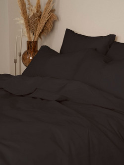 Sunshine Home Σετ Σεντόνια Μονά Βαμβακερά 165x270 Feelings 111 Black