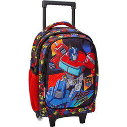 Must Transformers Hero Time Σχολική Τσάντα Τρόλεϊ Δημοτικού Μπλε Κόκκινη 483246