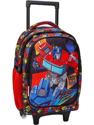 Must Transformers Hero Time Σχολική Τσάντα Τρόλεϊ Δημοτικού Μπλε Κόκκινη 483246