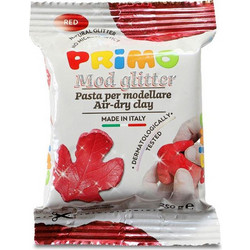 Πηλός glitter 250gr Primo κόκκινο 2859MOD250GR